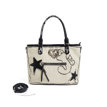 Tote Bag Women's shoulder bag graffiti canvas bag