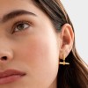 Themis Waterproof Gold T-Bar Earrings